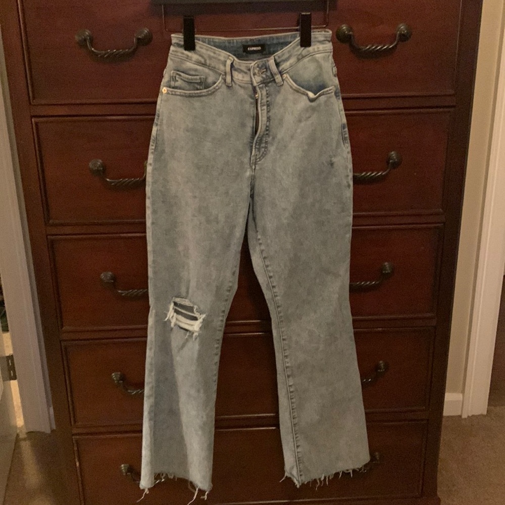 Express Mom jeans, curvy, boot cut